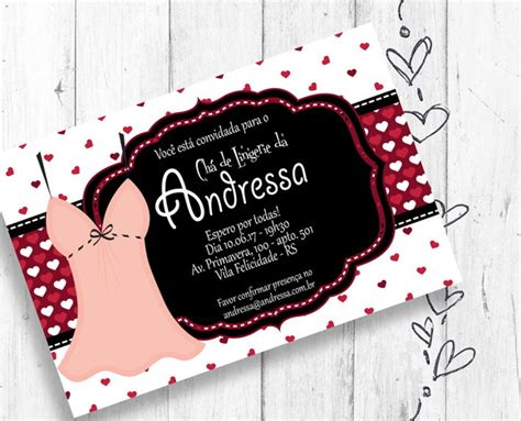 Convite Digital Ch De Lingerie Elo Produtos Especiais