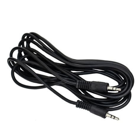 Chromacast 8 Pack 35mm Black Rubber Aux Cables 2 5ft Male To Male