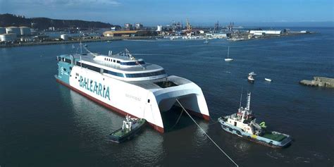 Balearia Bota El Primer Fast Ferry Del Mundo Con Motores A Gas Natural