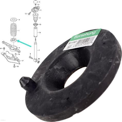 Borsehung Guma Sprężyny Tył Vw 1K0512297C 1K0512297D X2 Kpl - Opinie i ...