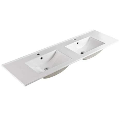 150cm Double Bowl Ceramic Vanity Top Bathroom Vanity Tops Perth
