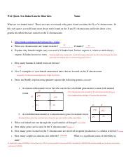 Sex Linked Traits Pdf Web Quest Sex Linked Genetic Disorders Name What Are Sex Linked Traits