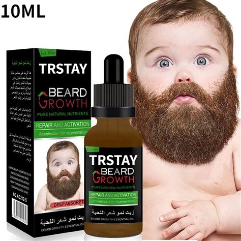 10ML TRSTAY Men Beard Growth Oil Fast Beard Growth Anti Alopecia Hair ...