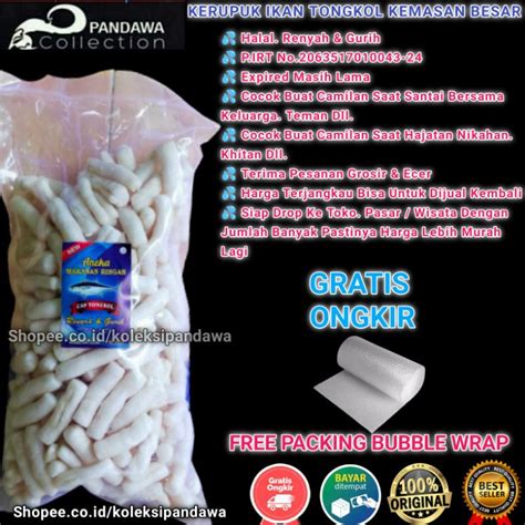 Jual Makanan Ringan Cemilan Murah Kerupuk Tongkol Krupuk Tongkol