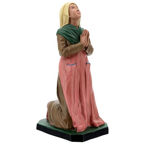 St Bernadette Statue Cm In Hand Painted Resin Arte Barsanti