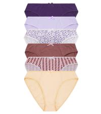 Curve Muse Women S Cotton Bikini Briefs Mid Waist Underwear Panties Pack Packa Xxl At