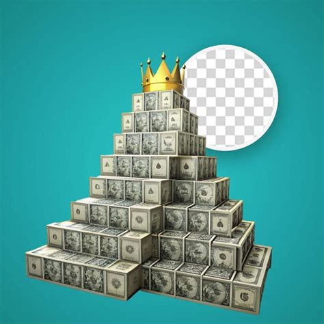 Premium PSD Steps Made Of Dollars