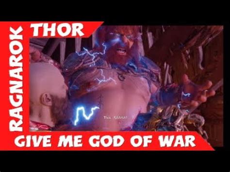 God Of War Ragnarok Thor Boss Fight Give Me God Of War YouTube