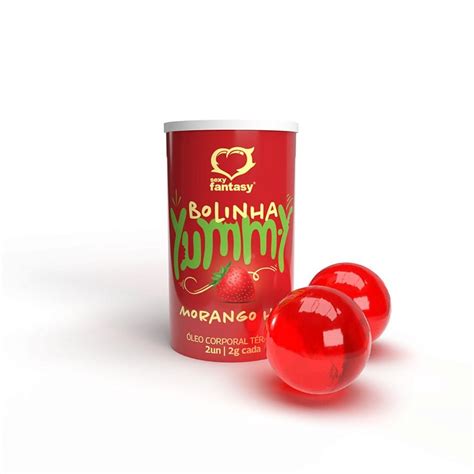 Bolinha do Prazer Beijável Sex Caps Morango Hot Loja Meus Fetiches