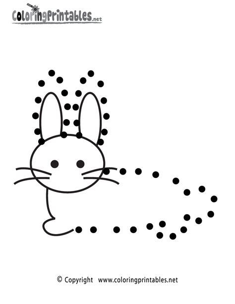 Rabbit Connect The Dots Activity Printable