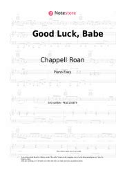 Good Luck Babe Tabs Easy Guitar Chappell Roan In Note Store Guitar Tab Easy SKU GTE0136882