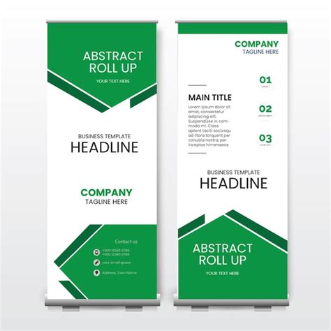 Premium Vector Rollup Banner Template