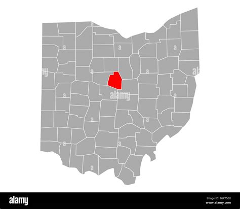 Map of Morrow in Ohio Stock Photo - Alamy