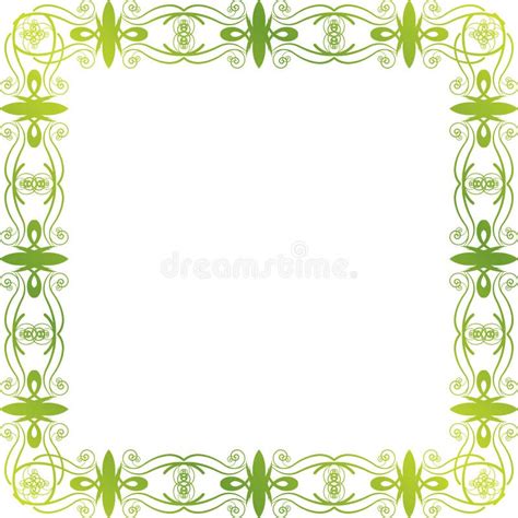 Marco Floral Verde Ilustración Del Vector Ilustración De Esquina