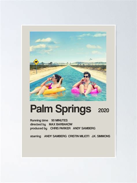 Palm Springs 2020 Andy Samberg Movie Poster Design Poster For Sale