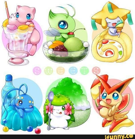 Mew Celebi Jirachi Manaphy Shaymin And Victini Pokemon Mew Fan