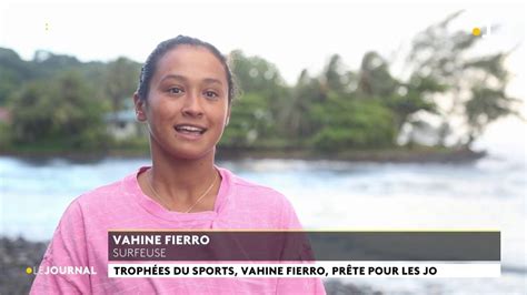 Troph Es Du Sports Vahine Fierro Pr Te Pour Les Jo Youtube