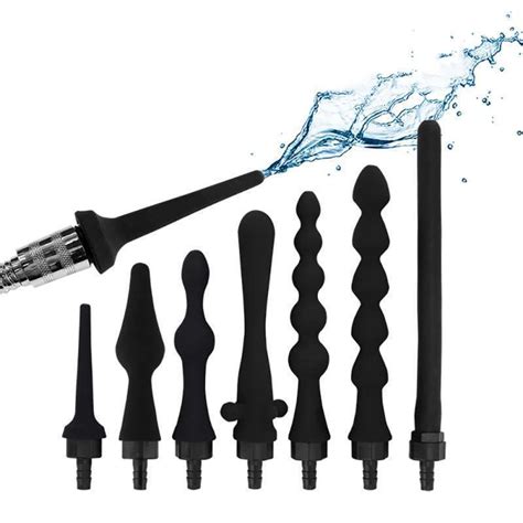 Promo Silicone Enema Shower Nozzle Rectal Syringe Vaginal Cleansing Head Anal Cleaner Cm