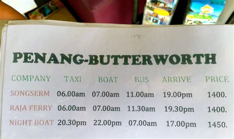 How to do a Visa run to Penang, Malaysia from Koh Phangan, Thailand