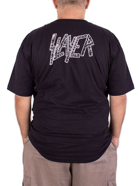 Camiseta Plus Size Slayer Divine Intervention Preta Oficial Viva A