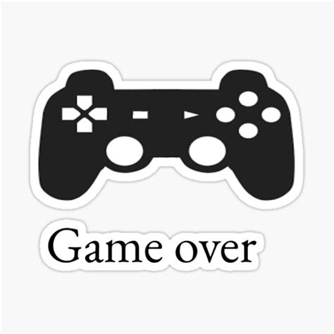 Game Over Sticker For Sale By Uwucustoms Redbubble