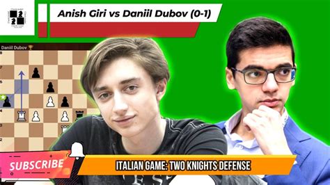 Dynamic Moves Anish Giri Vs Daniil Dubov World Blitz 2023 Two