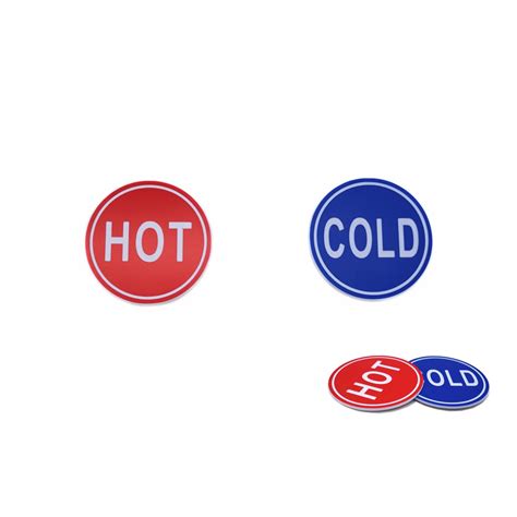 Abs Self Stick Cold Water Label Hot Water Label Hot Label Cold Label Shopee Malaysia