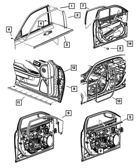 1kv45dx9ag Front Door Opening Weatherstrip 2011 2023 Chrysler 300 Mopar Wholesale Store