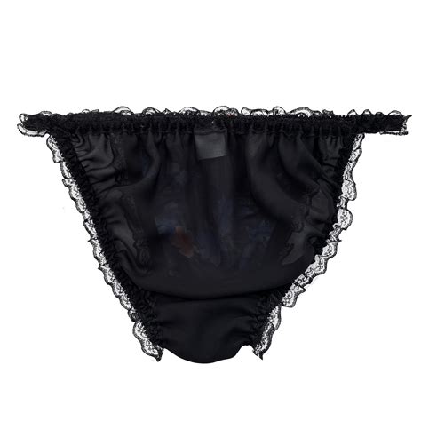 NYLON SHEER SOFT Tanga Frilly Panties Bikini Sissy TV CD Knickers Size 10 20 13 99 PicClick UK