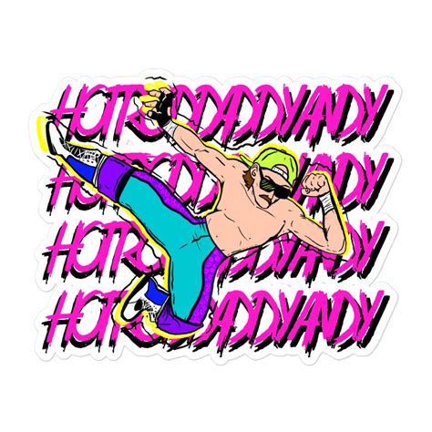 HOT ROD DADDY ANDY FLYING DADDY ELBOOOOOW BAYBAAYE Bubble Free Stickers Brainbuster Tees