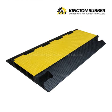 BV Certificated Rubber 3 Channel Cable Protector Cable Bridge - 3 ...