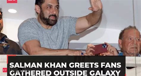 Salman Khan Birthday Bollywoods Bhaijaan Greets Fans Gathered