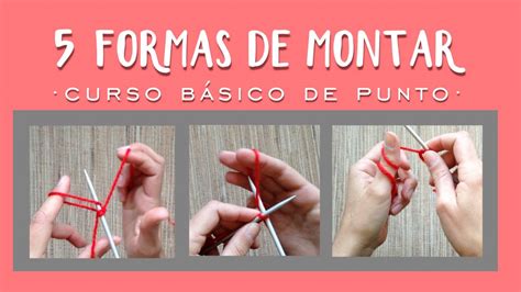 Maneras De Montar Puntos Aprender A Tejer Punto Tricot Dos