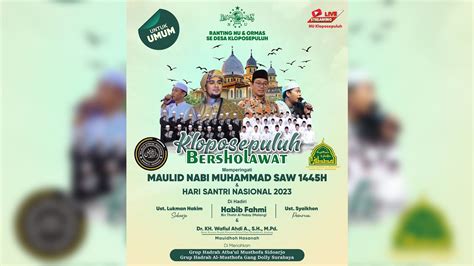 Live Kloposepuluh Bersholawat Bersama Habib Fahmi Bin Thohir Al