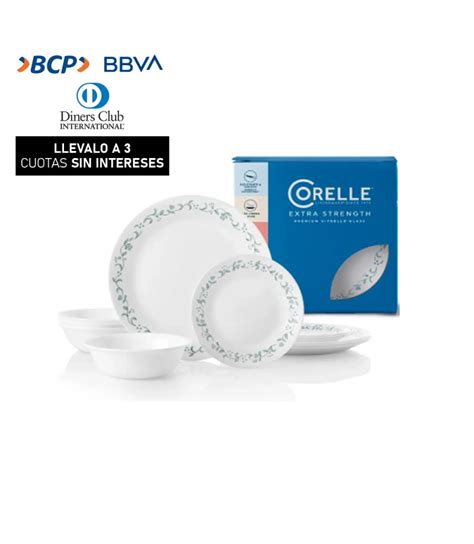Vajilla Corelle 12 Piezas Country Cottage