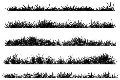 simple grass silhouette 19049625 Vector Art at Vecteezy