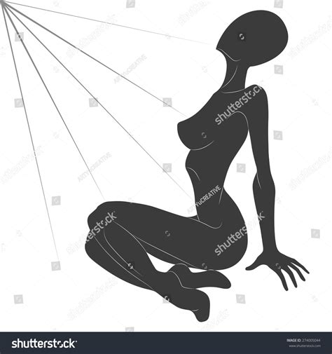 Naked Woman Pose Small Breasts Stock Vectors And Vector Art Shutterstock