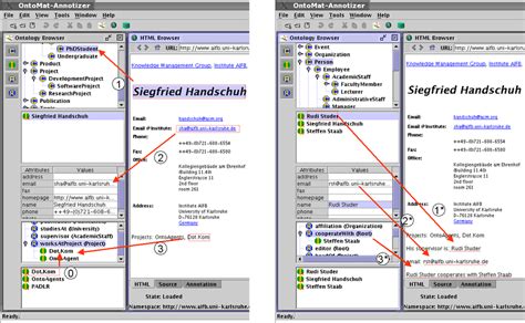 Screenshot Annotation by Markup (left) and Annotation by Authoring ...