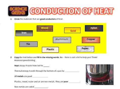 Ks3 Physics Heat Transfer Conduction Teaching Resources Ph