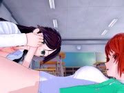 Futa Mahouka Koukou No Rettousei Chiba Erika X Fujibayashi Kyouko 3d Hentai Xxx Mobile Porno