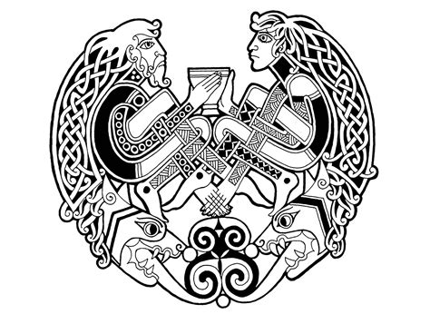 celtic art  art coloring pages  adults