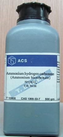 Ammonium Hydrogen Carbonate, ACS, 99+%, 500g: Amazon.com: Industrial & Scientific