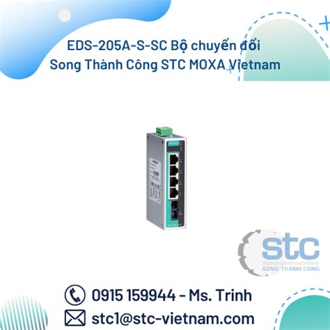 EDS-205A-S-SC Converter MOXA - Song Thành Công Vietnam