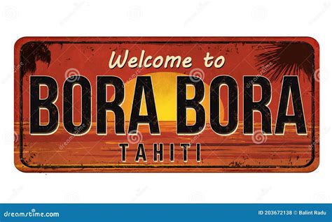 Tahiti And Bora Bora Map Cartoon Vector Cartoondealer