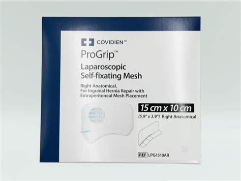 Covidien ProGrip™ Laparoscopic Self-fixating Mesh, 10 x 15 cm, Right ...