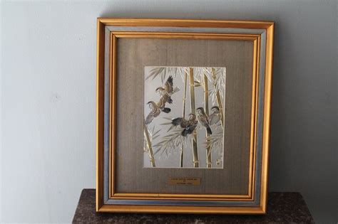 Chokin Art Framed Limited Edition By Yoshinobu Hara 4446 Of Etsy