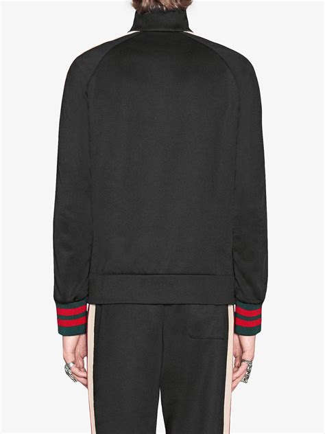 Gucci Technical Jersey Zip Up Jacket Farfetch