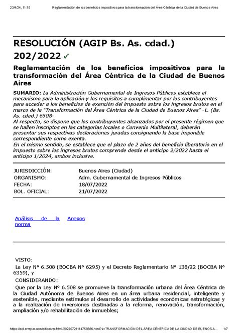 Resolucion 202 2022 RESOLUCIÓN AGIP Bs As cdad 202