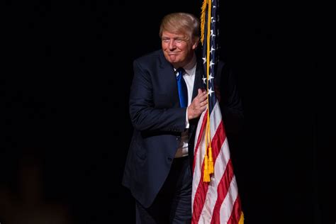 Donald Trump Hugged the American Flag Again