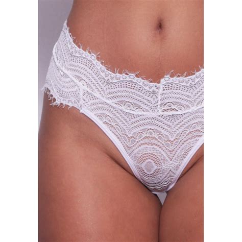 Conjunto Sem Bojo Em Renda Branco D COMPRA FACIL LINGERIE